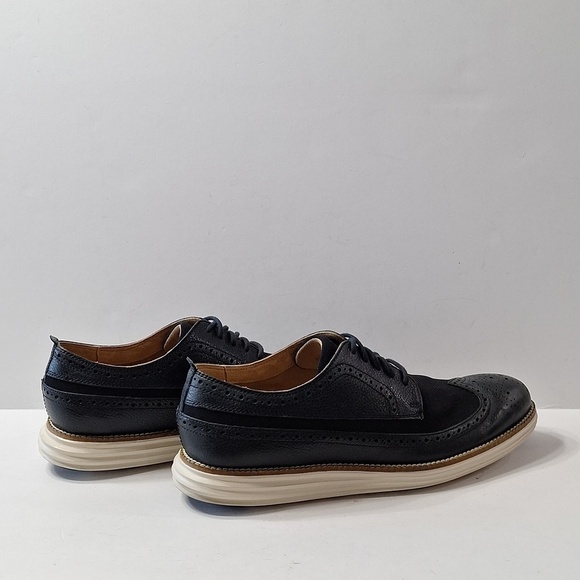 Cole Haan Men\'s Preppy Whiskey Navy Leather Tucker Oxford II Shoes Size 8.5 main image 12